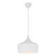 Polk 1 Light Pendant Medium Brushed White - POLK PE30-WHB