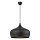 Polk 1 Light Pendant Large Brushed Black - POLK PE45-BKB