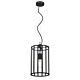 Pratt 1 Light Pendant Small Black / Clear - PRATT PE20-BK