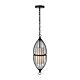 Rashid 1 Light Pendant Small Black - RASHID PE17-BK