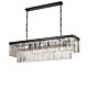 Serene 13 Light Rectangular Crystal Pendant - SERENE PE13-BK