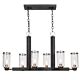 Jarsdel 6 Light Pendant Matt Black - 21333