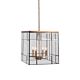 Romilly 4 Light Pendant Antique Brass - 22144