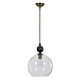 Medota 1 Light Pendant Aged Brass - 22176