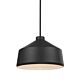 Holgate 1 Light Pendant Matt Black - 22179