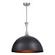 Raynott 1 Light Pendant Black - 22188