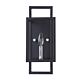 Quadrangle 1 Light Wall Sconce Sand Black - 22535