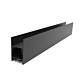 2M BLK ALU PROFILE WITH MILKY AND BLK DIFFUSER VB-ALP3551-2M-BLK