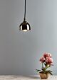 Kaya 1 Light Dome Pendant Small Nickel - ZAF10060NI