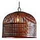 Esch Woven Iron Strips Pendant Large Rust - ZAF10108RU