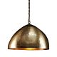 P51 Iron Riveted Dome Pendant Medium Antique Brass - ZAF10168BR