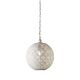 Luna 1 Light Perforated Round Pendant White - ZAF10220