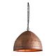 P51 Iron Riveted Dome Pendant Small Antique Copper - ZAF10308