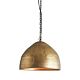 P51 Iron Riveted Dome Pendant Small Antique Brass - ZAF10310