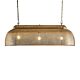 Riva Perforated Iron Dome Pendant Long Antique Brass - ZAF10317