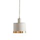 Montreux 1 Light Drum Pendant Small White/Gold - ZAF10352