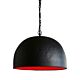 Noir Iron Dome Pendant Small Matt Black/Red - ZAF10401