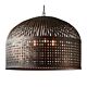 Esch Woven Iron Strips Pendant Extra Large Antique Black - ZAF10406