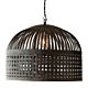 Esch Woven Iron Strips Pendant Large Antique Black - ZAF10407