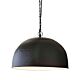 Noir Iron Dome Pendant Small Matt Black/White - ZAF10410