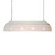 Riva Perforated Iron Dome Pendant Extra Long Matt White - ZAF10415