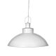 Sheldon Iron Shallow Dome Pendant Metallic White - ZAF10416