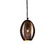 Stella 1 Light Perforated Balloon Pendant Matt Black - ZAF10421