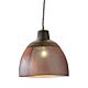 Riva Perforated Iron Dome Pendant Medium Black/Gold - ZAF10504