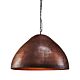 P51 Iron Riveted Dome Pendant Large Antique Copper - ZAF11044CP