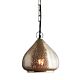 Neptune 1 Light Perforated Raindrop Pendant Small Nickel - ZAF11073