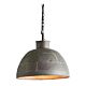 Granada Iron Riveted Dome Pendant Small Vintage Grey - ZAF11089