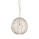 Cray Ball Medium Wire Weave Ball Pendant Light White - ZAF11145