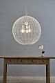 Cray Ball Large 3 Light Wire Weave Ball Pendant Light White - ZAF11146