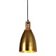 Lewis 1 Light Pendant Antique Brass / Wood - ZAF11230