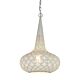 Triton Perforated Conical Pendant White - ZAF11237