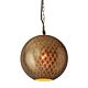 Mamba Perforated Round Ball Pendant Brass - ZAF11244