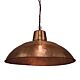 Riva 1 Light Perforated Iron Dish Pendant Antique Copper - ZAF12084