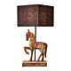 Clyde Wooden Horse Table Lamp Large Weather Barn - KITZAF14149